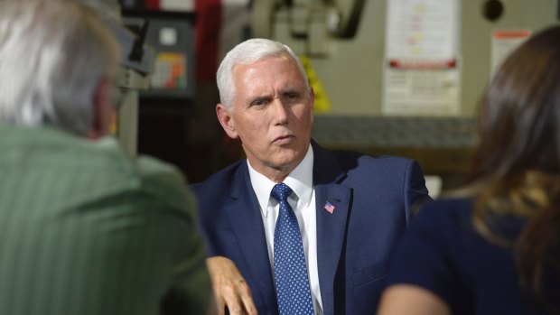 Vice-President Mike Pence on a visit to California last week to raise money for endangered Republican congressional candidates.