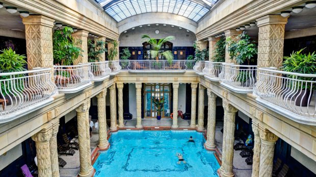 Inside the Gellert Spa.