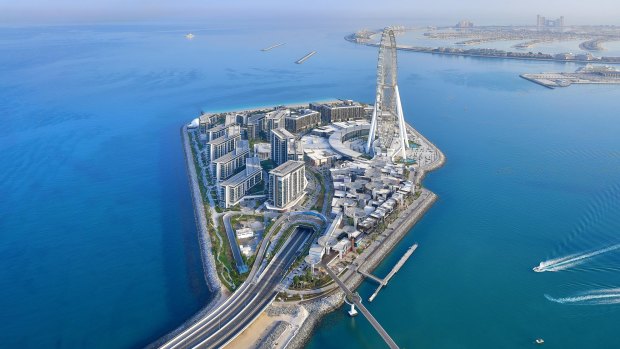 The observation wheel is the new jewel of Dubai's Bluewaters Island, a slice of reclaimed land covered in swanky cafes, ritzy shops, a Madame Tussards waxworks and a Caesar's Palace hotel. 