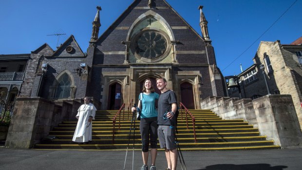 Brent Clark had planned to pop the question in Spain. Instead, he did so at St James Church, Glebe.