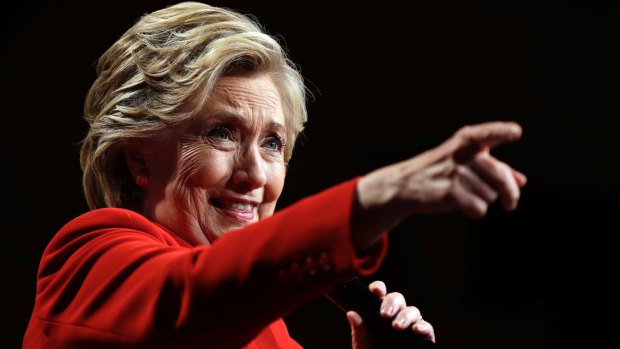 Hillary Clinton speaks to supporters after the first presidential debate.