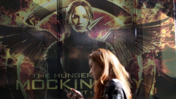 Cancelled: A billboard for the latest Hunger Games movie in Bangkok.