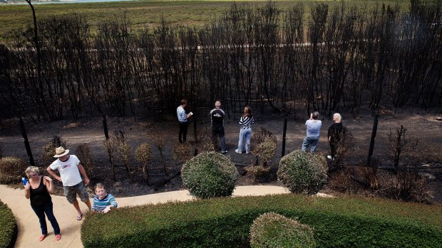 Hastings residents assess the damage.