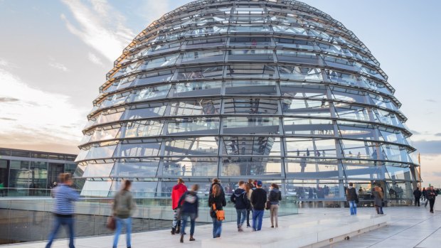 Reichstag dome in Berlin, Germany. 