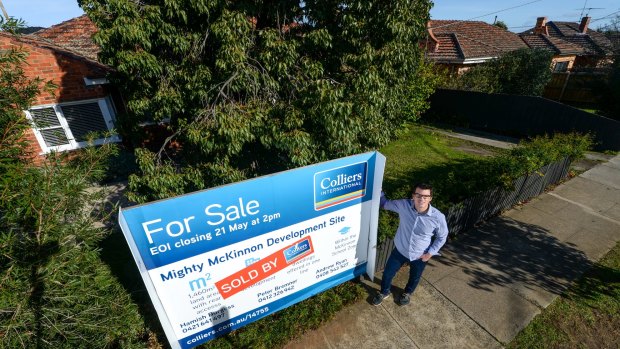 Development is rampant in McKinnon. Ben Ryde orchestrated the sale of his home and those of three of his neighbours to a developer.