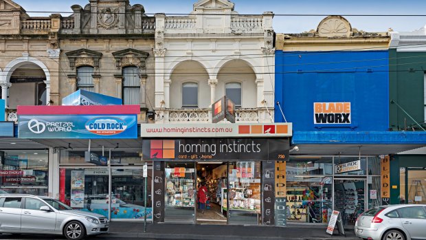 A double-storey giftware shop at 730 Glenferrie Road, Hawthorn, changed hands for $3.21 million.
