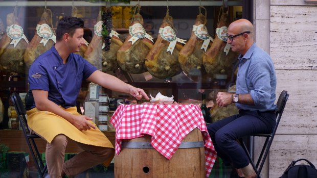 Stanley Tucci in Searching for Italy.