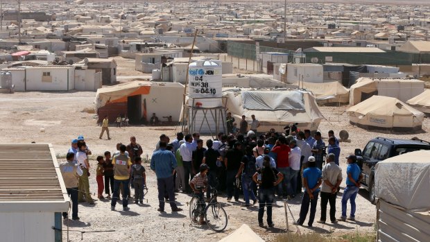 The Zaatari refugee camp near Mafraq, Jordan.