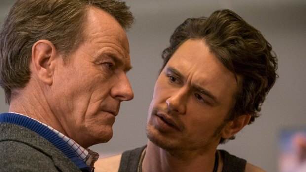Popular ... Bryan Cranston and James Franco in the MA-rated comedy <i>Why Him?</i>