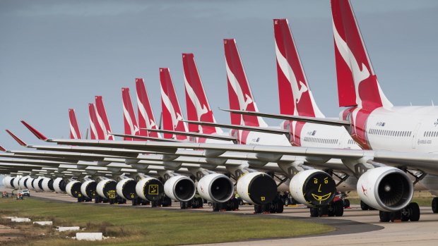 Qantas has grounded aircraft and laid off thousands of staff due to the travel restrictions imposed to prevent the spread of COVID-19.