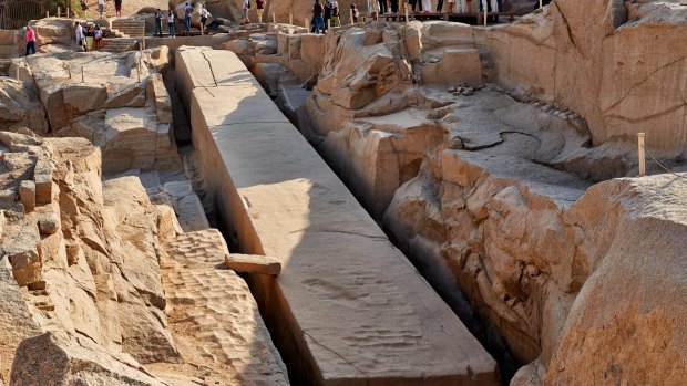 The 3500-year-old Unfinished Obelisk in, Aswan , Egypt.