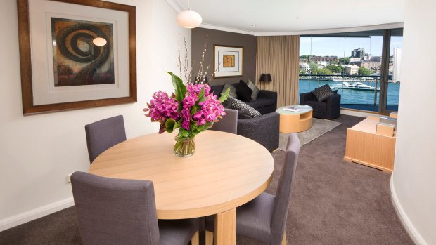 Pullman Quay Grand Sydney harbour view suite.