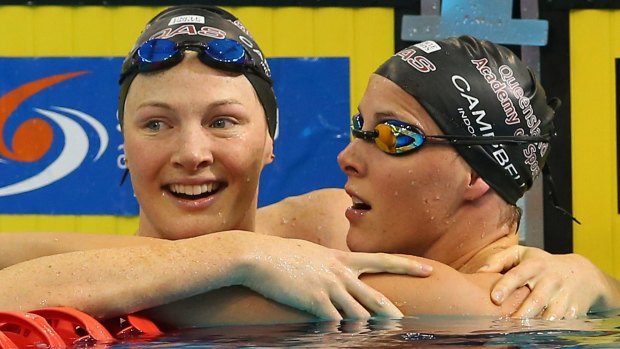 Swimmer sisters: Cate and Bronte Campbell.