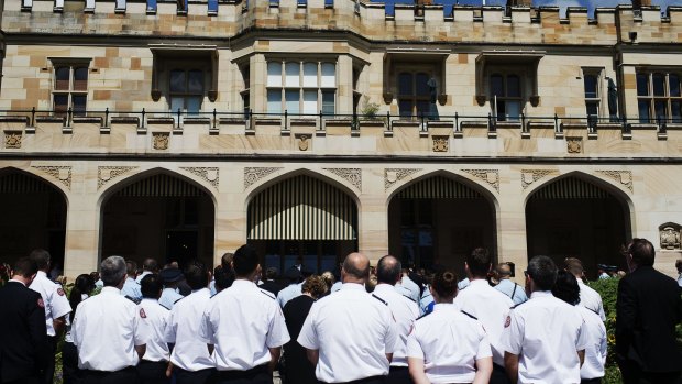 NSW Police and emergency services workers who assisted during the Lindt Cafe siege gathered at NSW Government House to be officially thanked on Friday.