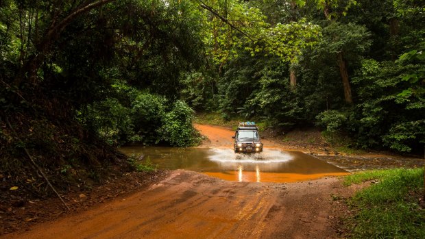 Getting to Cape York includes plenty of rainforests and creek crossings on the way.