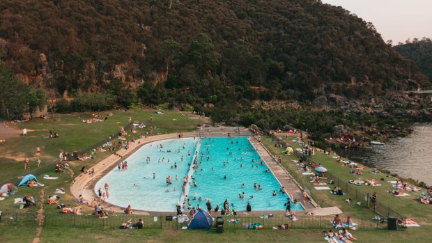 Launceston's Cataract Gorge - green lawns, public pool and stunning natural surroundings just minutes from the CBD.