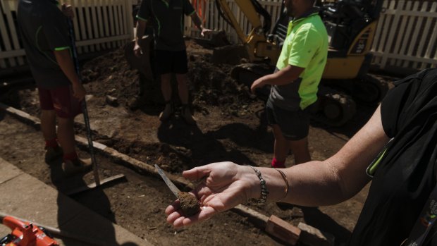 An old shiv found by builders while restoring a part of the gaol's yard. 