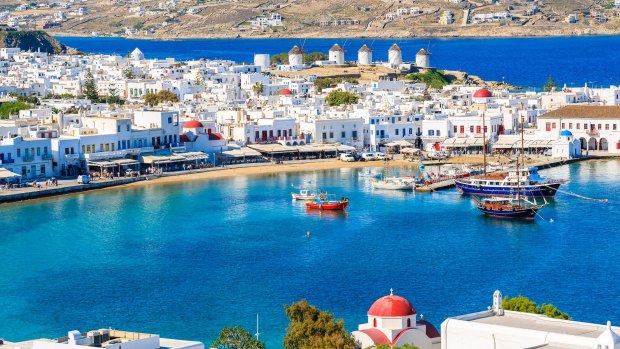 Mykonos: Where the beautiful people play. 
