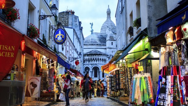 Tourists are thinner on the ground in Montmarte this summer.