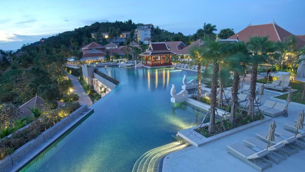 The resort's stunning infinity pool.