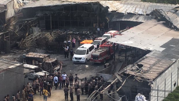 The explosion and raging fire killed more than 40 people and injured dozens, police said. 