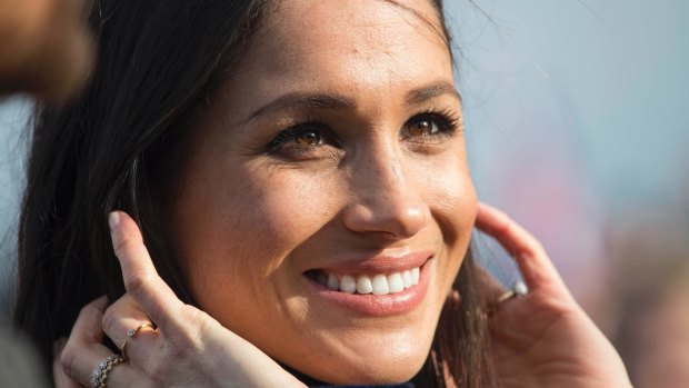 Meghan Markle will marry Prince Harry three months from today but her favoured designer, Roland Mouret, gave no hints about his possible role in making her dress at his London Fashion Week show.
