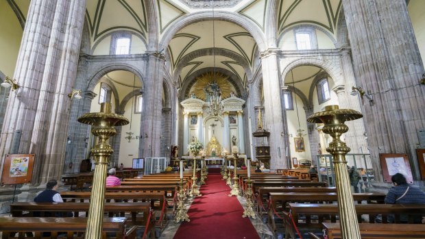 Mexico's Metropolitan Cathedral is tilting.