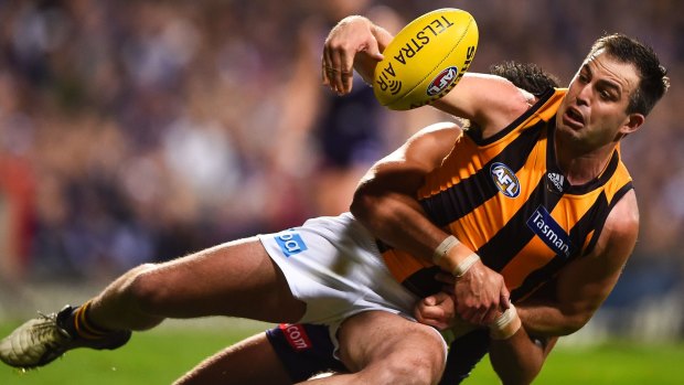 Brian Lake is glad he finished his career at Hawthorn, rather than joining Essendon as a top-up player.