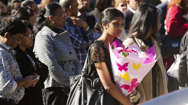 Mourners at the funeral in May of Myuran Sukumaran, who was convicted in Indonesia of drug trafficking and executed.