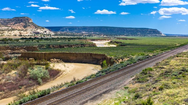 New Mexico landscapes from  Route 66, between Gallup and Arizona.