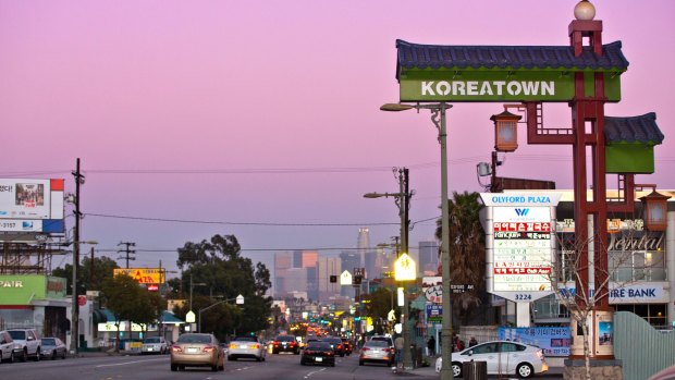 Koreatown is one of many ethnic enclaves dotted around Los Angeles.