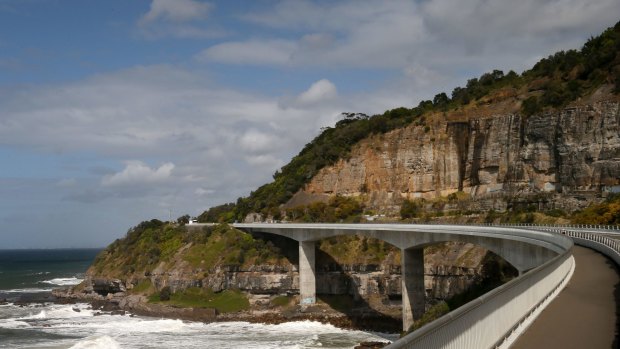 The Sea Cliff Bridge along the Grand Pacific Drive in NSW.
