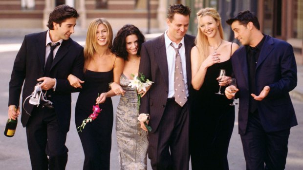 The way they were... The cast of <i>Friends</i>, from left, David Schwimmer, Jennifer Aniston, Courteney Cox, Matthew Perry, Lisa Kudrow and Matt LeBlanc. 