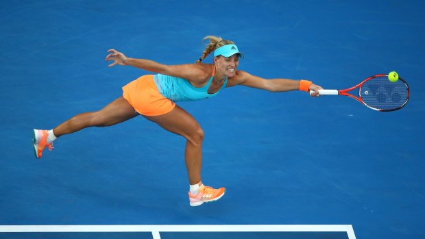 Angelique Kerber was stretched in her first-round match, but the world No.1 ultimately won.