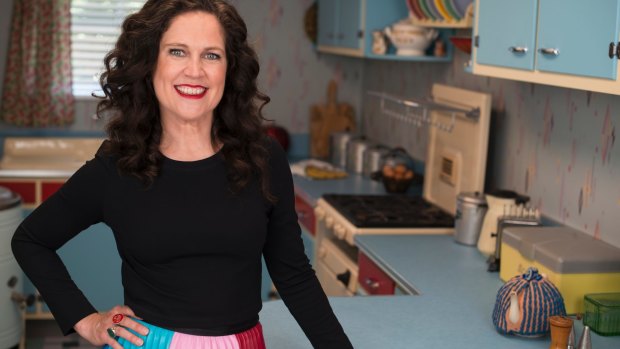 Annabel Crabb hosts Back in Time for Dinner on ABC.