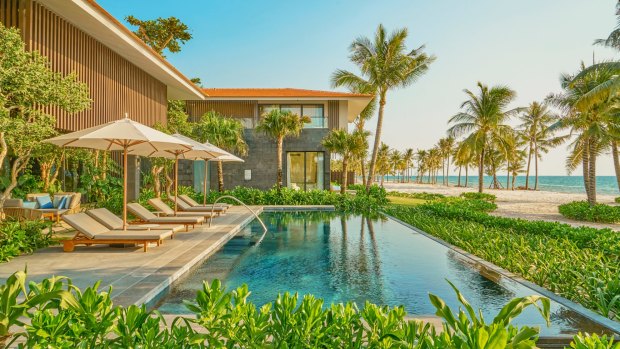 Beach-front villa at InterContinental Phu Quoc Long Beach Resort.