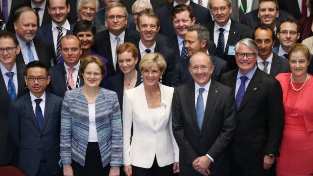 Late last month Foreign Affairs Minister Julie Bishop met with Australia's heads of mission to discuss foreign policy.