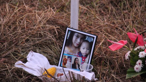 24-year-old Arali Joi Aquino, wife of a Philippines air force member, died along with her two children, Nathan, two, and Xian, 11 months, when a wall of water hit the barracks near Tacloban's airport.
