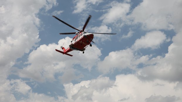 A pilot is missing after his helicopter crashed into the sea in the state's north.