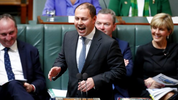 Environment and Energy Minister Josh Frydenberg during question time on Monday.