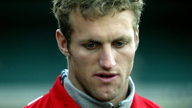 Dragons player Mark Gasnier at WIN stadium during training in 2004. 