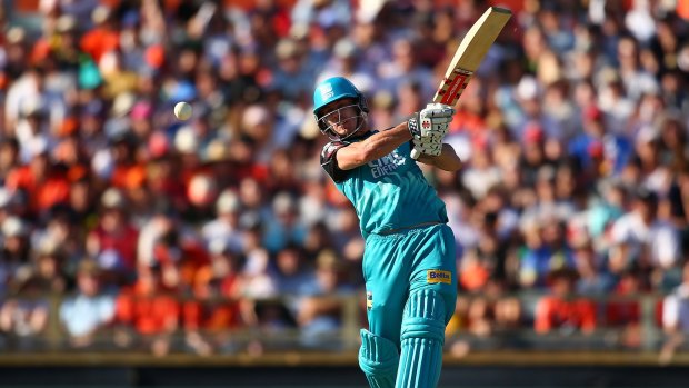 Chris Lynn made nearly two-thirds of the Brisbane Heat's total of 117.