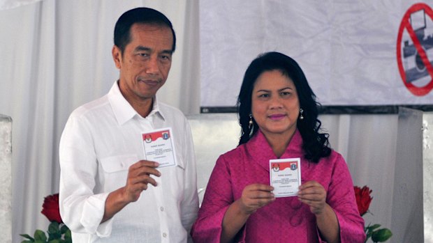 Joko Widodo votes at the Jakarta gubernatorial elections, where his erstwhile ally Ahok lost. Some analysts believe the measure is aimed at giving the government leverage against the rise of political Islam, which helped unseat Ahok.