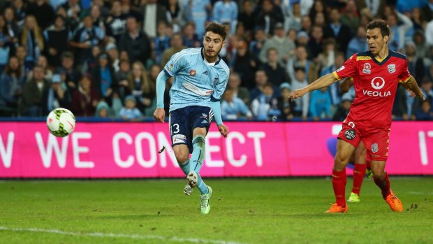 Big kick: Sydney FC's Chris Naumoff is relishing his chances with the club. 