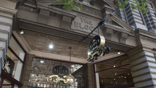 The Block Arcade on Collins Street in Melbourne.