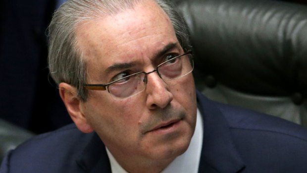 Suspended: Brazilian House Speaker Eduardo Cunha.
