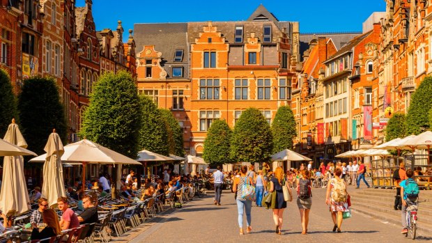 The Flemish town of Leuven is Belgium's beer and student capital.