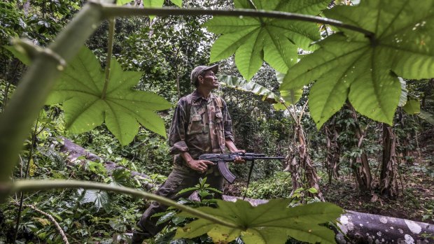 A 'rearmed' Contra rebel fighter who calls himself Rafael, in northern Nicaragua.