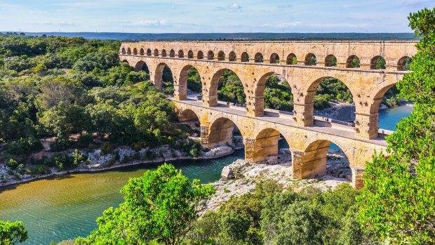 Pont du Gard aqueduct: The genius of Roman engineering in France.