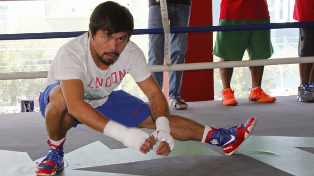 Staying focused: Manny Pacquaio.